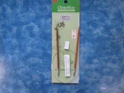 CHIAOGOO CIRCULAR PREMIUM BAMBOO 32'' KNITTING NEEDLES SIZE 7 NIP