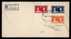DR WHO 1937 NEW ZEALAND FDC KGVI CORONATION COMBO REGISTERED M71811