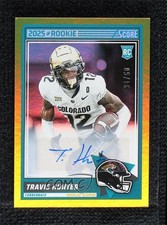 2025 Score Rookies Gold Zone Signatures 31/50 Travis Hunter #20 Auto 10w8