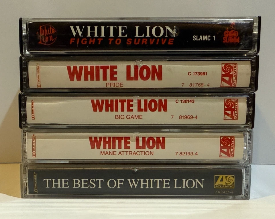 Dokken Lynch Mob White Lion Cassette Lot 80s Hard Rock Back For The Attack Pride - Image 3 of 4