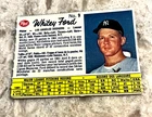 1962 Post Cereal Canadian #9 Whitey Ford HOF Los Angeles Dodgers RARE! Variation