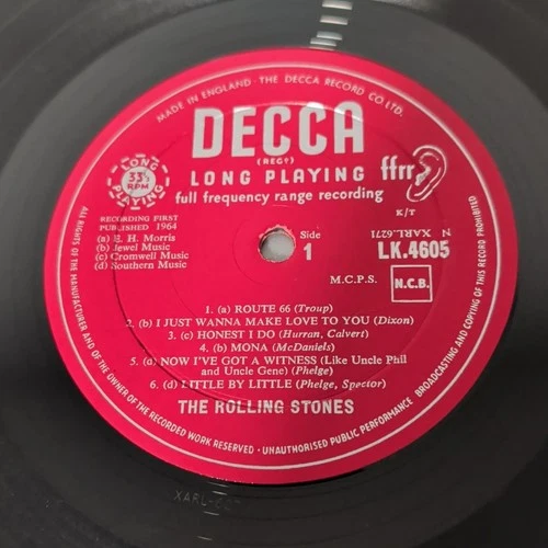 * MONA* THE ROLLING STONES DEBUT 1964 UK 1st LK 4605 1A/3A VG/G TESTED
