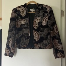 Vintage City Girl By Nancy Bolen Multi Color Jacket Sz 8