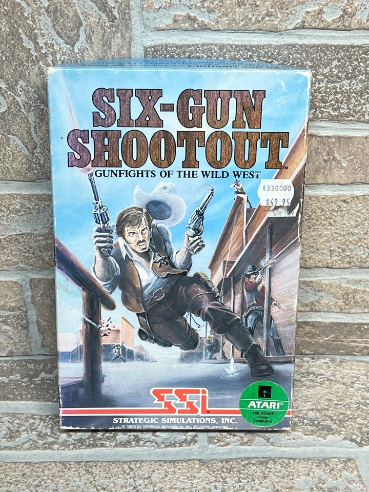Six Gun Shootout - Vintage 1985 48k Atari Home Computers Floppy - Image 2 of 4