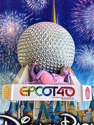 2022 Disney Parks Epcot 40th Anniversary Spaceship Earth Figment Figure Light Up
