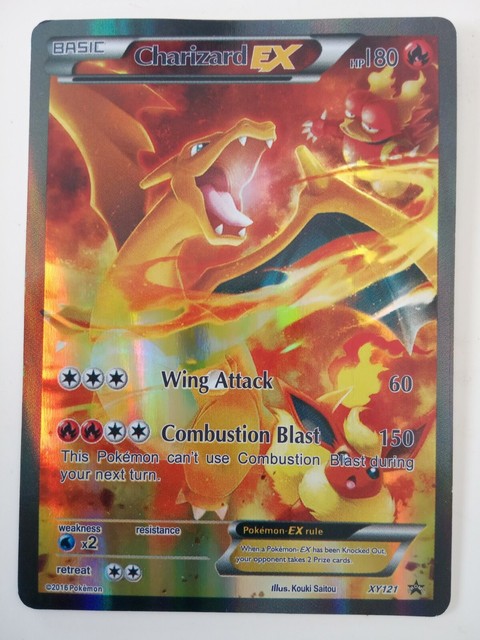 CHARIZARD EX XY121 Ultra Rare Pokemon Holo Foil Star Card! FULL ART