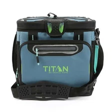 Titan by Arctic Zone 24 Can Zipperless Soft Side Cooler, Bali Green New