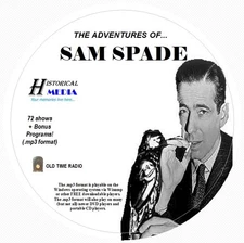 THE ADVENTURES OF SAM SPADE- 72 Shows Old Time Radio In MP3 Format OTR 1 CD