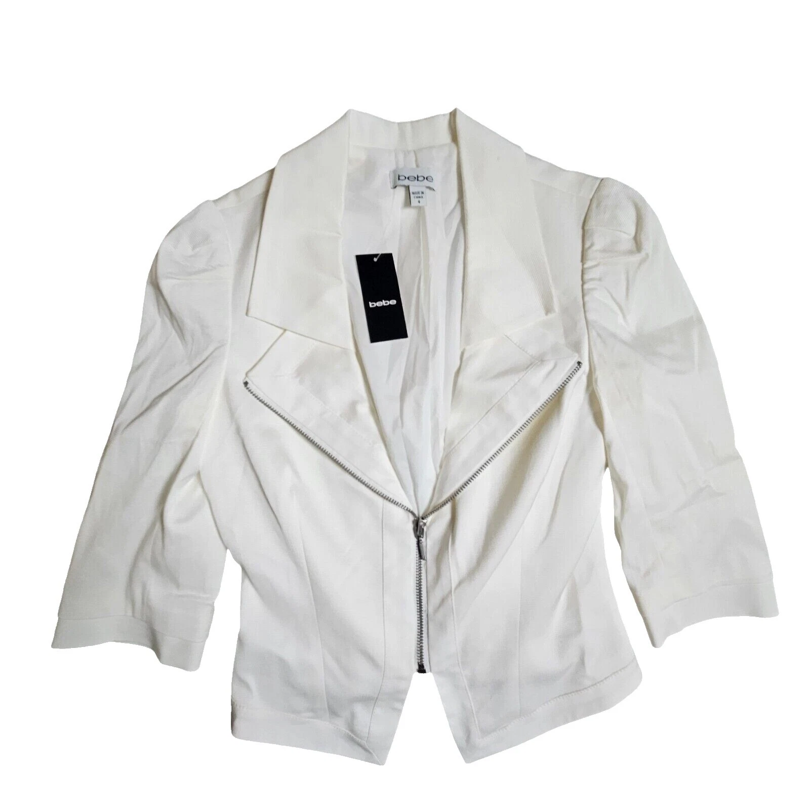 Bebe blanco abrigos, chaquetas y chalecos para Mujeres