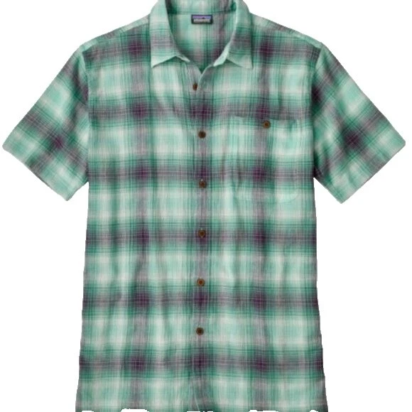 Camisas para hombre Patagonia informales de manga corta con botones