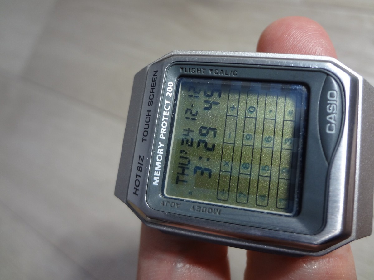 Casio HOTBIZ Touch Screen Quartz Vdb-3100 Vintage Men's