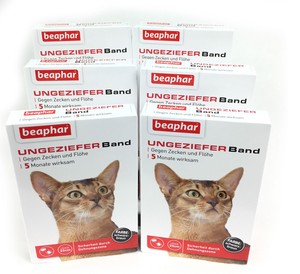 Szczegóły O Ungezieferband Katze Gegen Flöhe Zecken 6 Packungen Von Beaphar Flohband