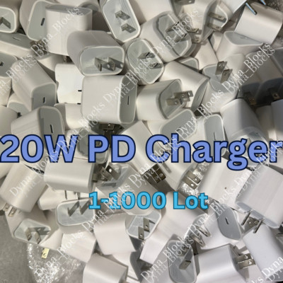Lot 20W USB Type C Power Adapter Fast Charger Cube Block For iPhone iPad Android
