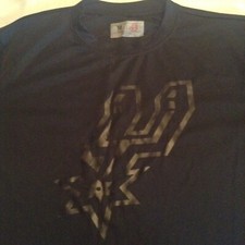 NBA San Antonio Spurs shirt Size youth medium A4 t shirt short sleeve black