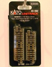 NEW N Kato 20-092 Unitrack Straight Track Assortment B 8 Pieces