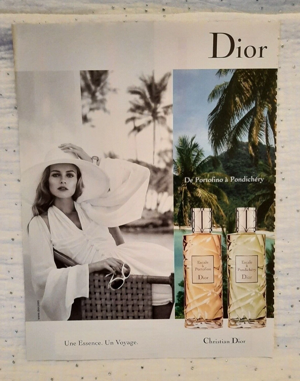 Publicité papier Parfum. Perfume Ad C. Dior Escale de 2009