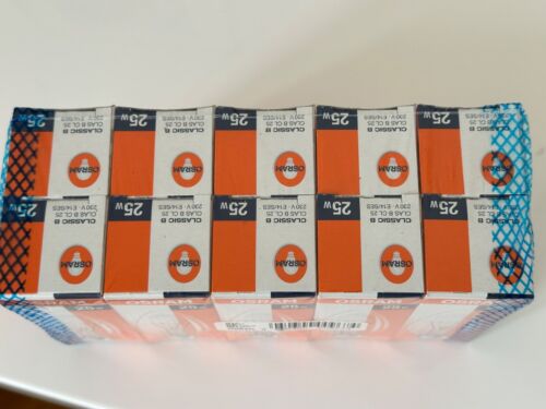 produziert in der EU (!), 10 x OSRAM Glühbirne 25 W klar, Kerze, E14, dimmbar - Bild 3 von 5