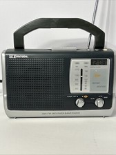 Emerson Portable Weather Clock AM/FM Radio Battery Plug In  Battery RP6251