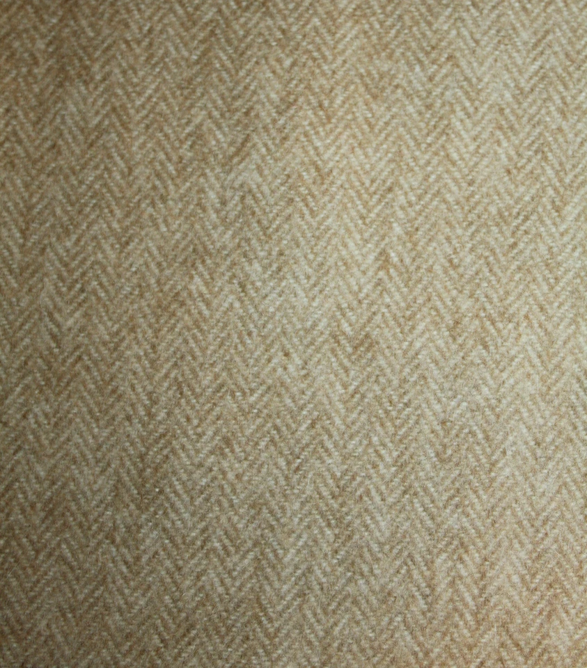 Chaqueta Blazer MK MASKA Camel Beige Lana Angora EE. UU. 10 Espiga Chevron Foto 2 de 4