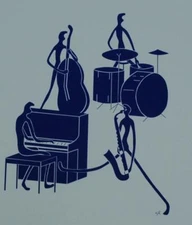 Signed Numbered Screen Print "Jazz Band" Pennsylvania Artist Sheila Rosenfield