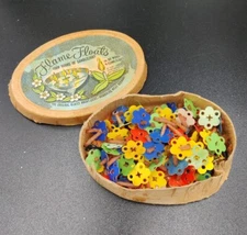 Vintage Flame Floats West Germany Holen Imports NY 2 Floaters 70+ Wicks 1958 New