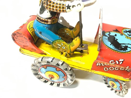 Vintage Unique Art Git Along Lil Doggie Rodeo Joe Wind Up In Nice Shape Works - Picture 2 of 9