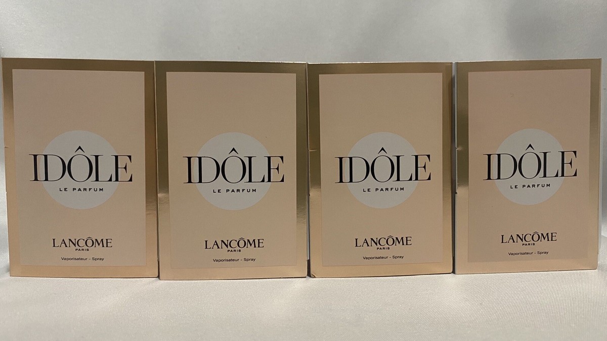 Lot of 4 Lancome IDOLE Le Parfum Spray Vial .04oz / 1.2ml Each