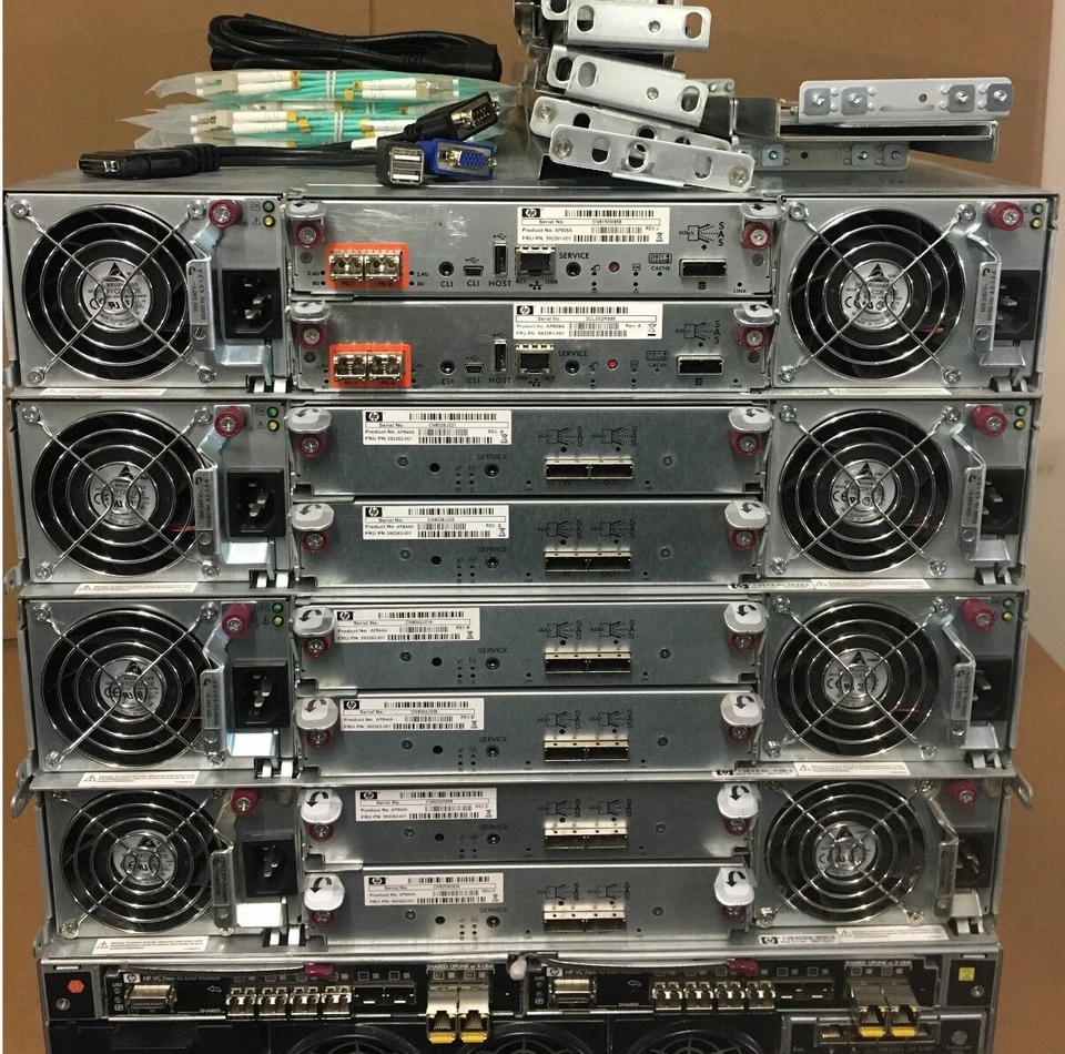 HP C3000 P2000 G3 8x BL460c Gen8 v2 8Gbit FC 160-Core 2TB RAM 55TB SAN Solution - Image 4 of 4