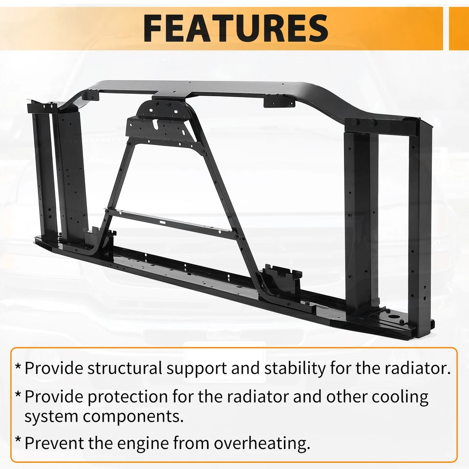 Conjunto de soporte de radiador para Chevrolet Silverado/GMC Sierra 2500HD 3500 03-07 Foto 4 de 4