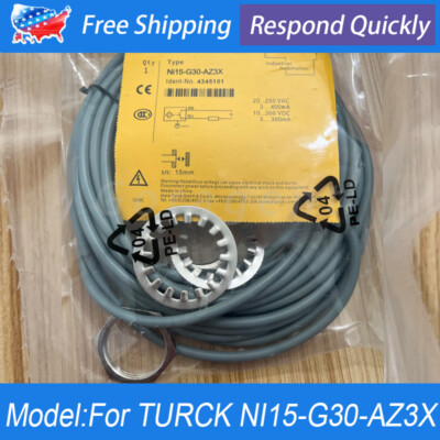 Inductive Threaded Proximity Switch Sensor For TURCK NI15-G30-AZ3X  2-Wire 30mm