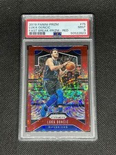 2019 Luka Doncic Fast Break Red Prizm /125 2nd Year - PSA 9 Mavs 🔥🔥