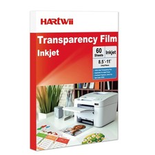 Inkjet Transparency Film 60 Sheets 100 Clear Overhead 8.5x11,