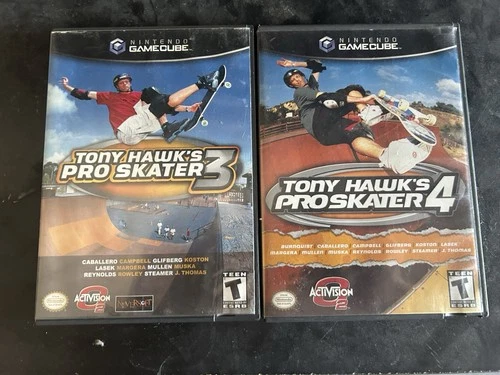 Tony Hawk's Pro Skater 3 + Tony Hawk's Pro Skater 4 GameCube 2 Game Lot
