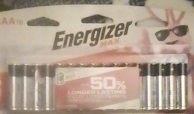 Energizer Max Alkaline AAA Batteries - Pack of 16