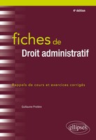 Fiches De Droit Administratif - 4E éDition Guillaume ProtièRe Taschenbuch 2018