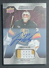 2023-24 Upper Deck Engrained Jiri Patera Rookie RC Patch Auto 11/49