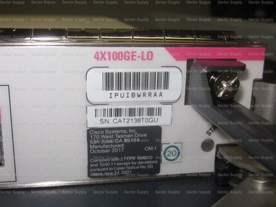 800-38502-01 4X100GE-LO CISCO SYSTEMS INC LAN/OTN INTFC CARD  CISCO CRS-3 CARD