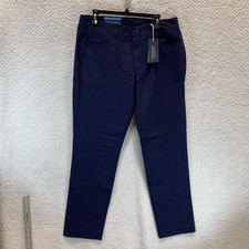 Vineyard Vines Mens OTG Pants 34 x 32 On The Go Canvas 5 Pocket Navy Performance