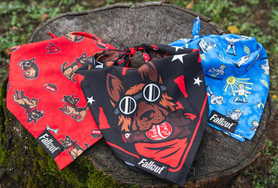 Fallout Dogmeat Nuka Cola Vault Boy Pet Bandana Set Medium Size NEW