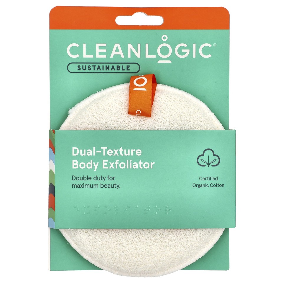 Sustainable, Dual-Texture Body Exfoliator, 1 Count