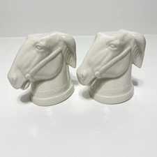 2 Vintage McCoy Missouri Mule Head Mug Cup Upside Down White