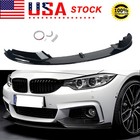 For 14-20 BMW 4 Series F32 F33 F36 M Sport Front Bumper Splitter Lip Gloss Black