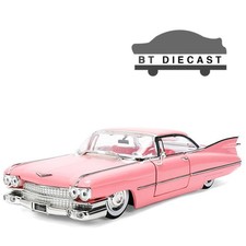 Jada Showroom Floor 1959 Cadillac Coupe Deville 124 Diecast Car Pink 38004
