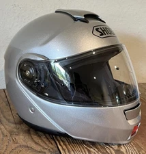 SILVER SHOEI NEOTEC MODULAR MOTORCYCLE HELMET MENS XXL (63-64cm, 7-7/8”-8”)