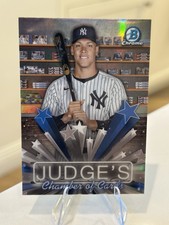 Aaron Judge “Judge’s Chamber Of Cards” Insert 2025 Bowman Holo Refractor 