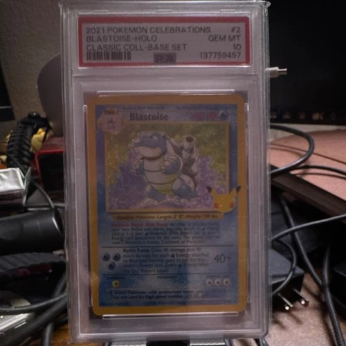 Pokémon 2021 Blastoise 2/102 Celebrations Classic Collection Holo PSA 10
