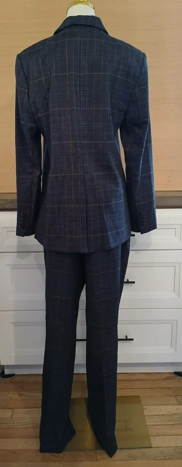 Traje de mujer Ann Taylor 2 piezas a cuadros negocios oficina carrera tallas 10 y 12 Foto 2 de 4