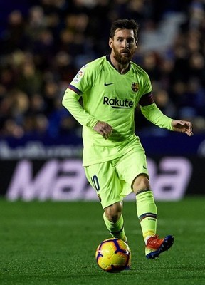 NIKE FC Barcelona Lionel Messi#10 2018/2019 Away Soccer Jersey