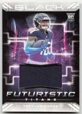 2022 Panini Black #FUT-TBU Treylon Burks Futuristic Silver #/99