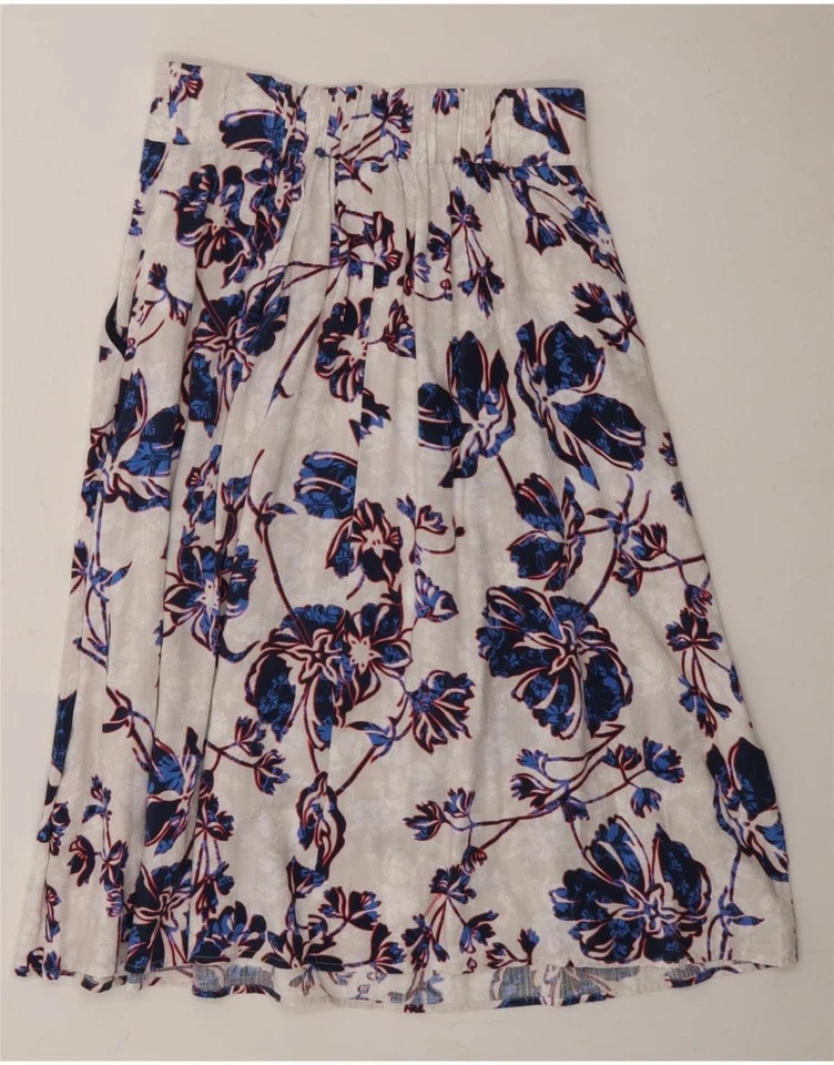 WAREHOUSE Womens A-Line Skirt UK 10 Small W30  Multicoloured Floral BU05 - Image 2 of 3